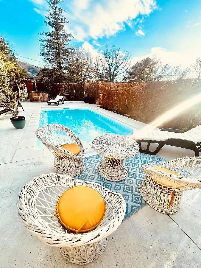Cabanon Aloe Avec Piscine Chauffee & Bain Nordique Villa Veaux